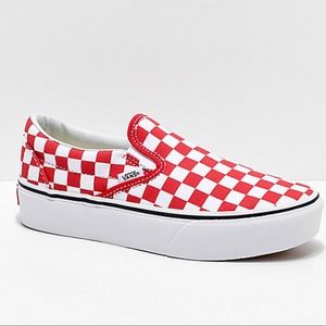 platform checkered vans uk